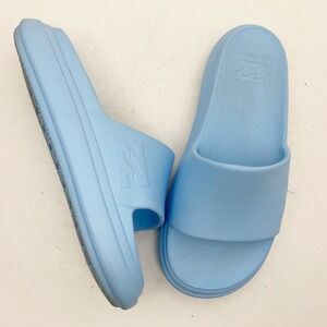 Billabong Women Cloud Cushion Platform Slides Sandal Light Blue Recovery Size 10
